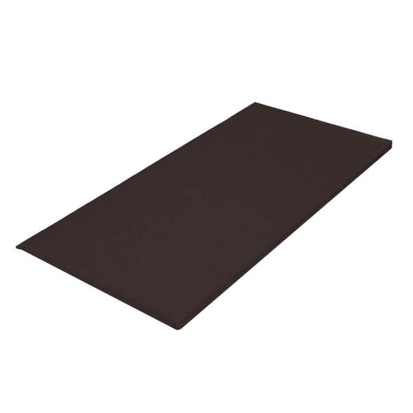 Imagem de Kit 08 Colchonete Slim 95x59cm Solteiro Para Ginástica Academia Escola Suede Marrom - Ahazzo Móveis