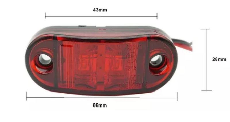 Imagem de Kit 08 Lanternas Led Caminhão Vigia Teto Van Bau 12/24v Klx