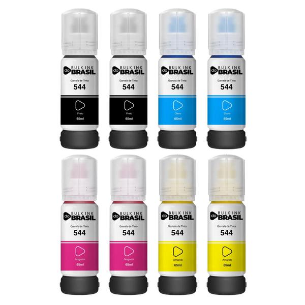 Imagem de kit 08 Refil de Tinta Para Epson T544 L5590