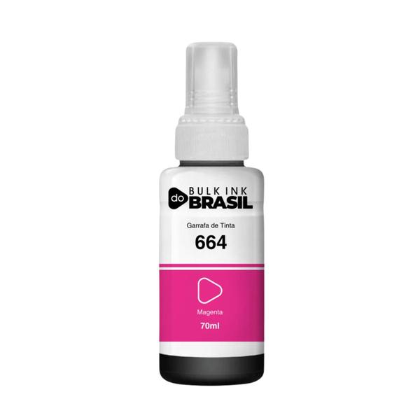 KIT 08 tintas T664 compatível epson para impressora L455 - Bulk Ink Do Brasil Imagem de KIT 08 tintas T664 compatível epson para impressora L455