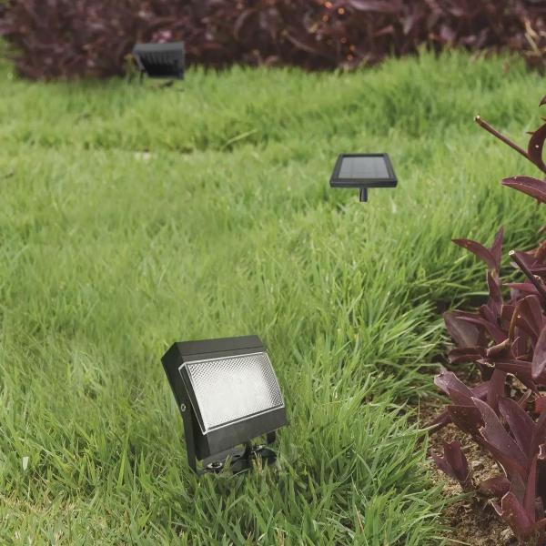 Kit 1/2/3 Refletor Solar Jardim Super Led 200x Mais Forte Verde Amarelo Branco Verde Parede Gramado Spot Luminária - ECOFORCE Imagem de Kit 1/2/3 Refletor Solar Jardim Super Led 200x Mais Forte Verde Amarelo Branco Verde Parede Gramado Spot Luminária