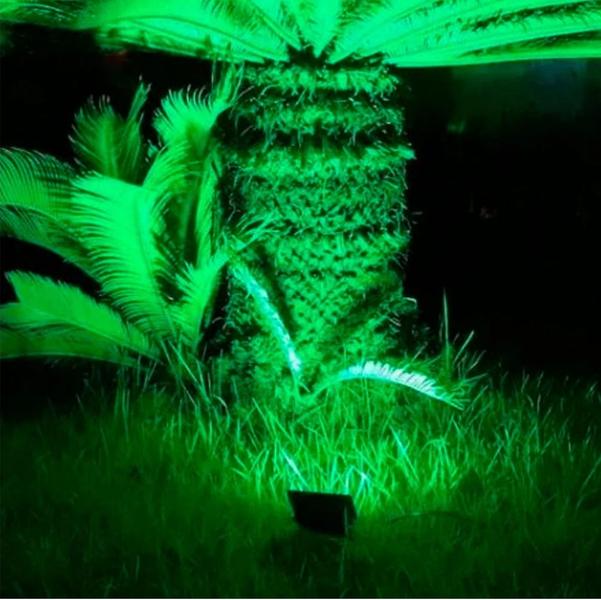 Imagem de Kit 1/2/3 Refletor Solar Jardim Super Led 200x Mais Forte Verde Amarelo Branco Verde Parede Gramado Spot Luminária