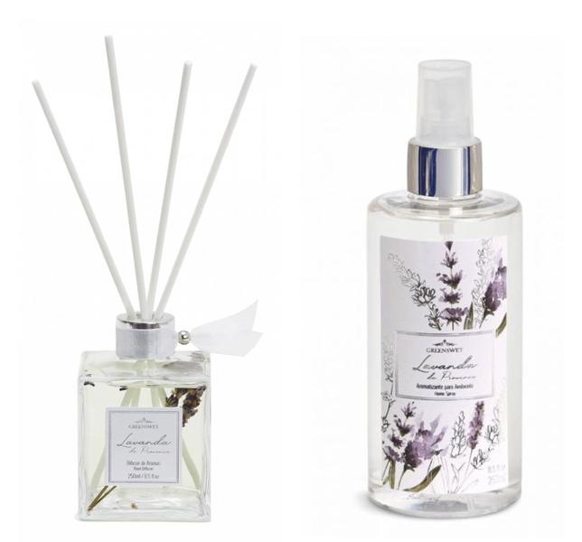 Imagem de Kit 1 Aromatizador  Vidro + 1 Home Spray   - Lavanda