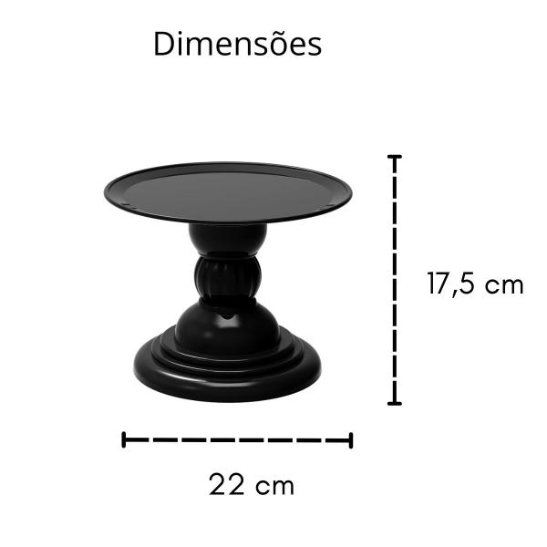 Imagem de Kit 1 Boleira Dubai  + 1 Vaso G + 2 Bandeja Organica Várias Cores