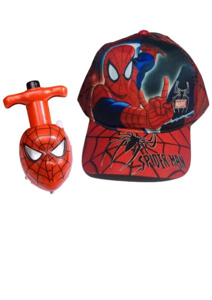 Imagem de Kit 1  Boné Homem aranha 1 Pião Spiderman