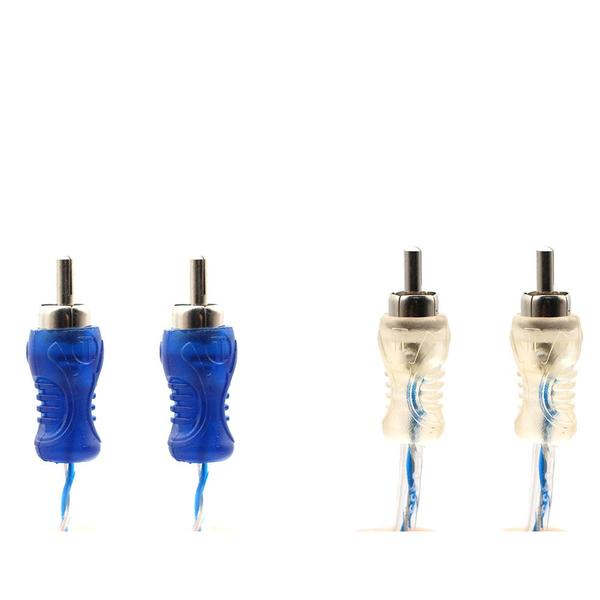 Kit 1 Cabo RCA 5M + 2Y Dupla Blindagem Azul Injetado - TechOne Imagem de Kit 1 Cabo RCA 5M + 2Y Dupla Blindagem Azul Injetado