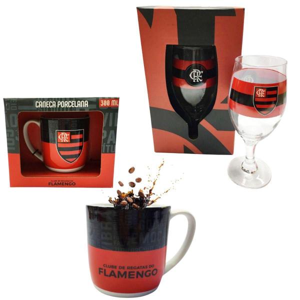 Imagem de Kit 1 Caneca Porcelana 300Ml Café + 1 Taça Windsor 330Ml