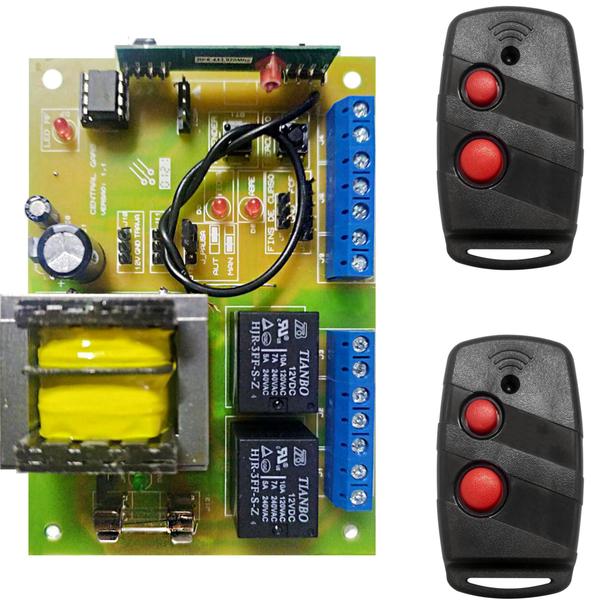 Imagem de Kit 1 Central De Comando Gars + 02 Ctrls Code Learning 5003