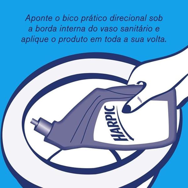 Imagem de Kit 1 Detergente Sanitário Bloco Lavanda 1 Limpador Sanitário Cloro Forte 500ml Harpic