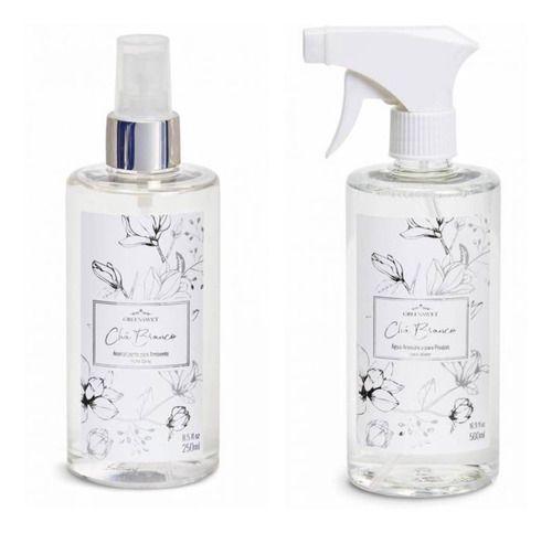 Imagem de Kit 1 Home Spray + 1 Agua Aromatica Essencia Chá Branco