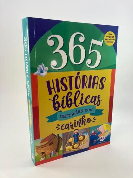 Imagem de Kit 1 Livro 365 Historias bíblicas E Uma Bíblia Do Bebê para Crianças