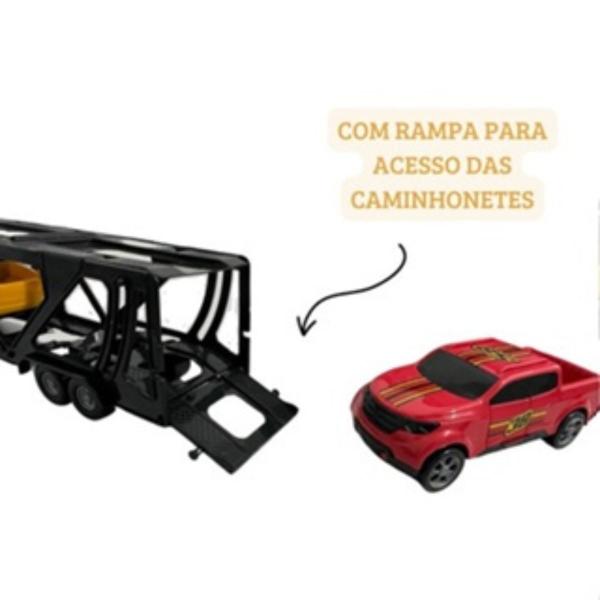 Imagem de Kit 1 Mini Reboque 3 Motinhas 1 Trator Fazenda Com 3 Bois Criança Brinquedo