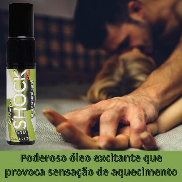 Imagem de Kit 1 Óleo beijável Morango + 2 Óleo Spray Shock Plus Menta Sofisticatto