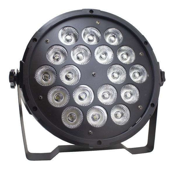 Imagem de Kit 1 par led slim rgbw 18x12w full  1 mini wash 7x12w full  dmx 512