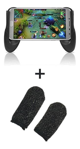 Imagem de Kit 1 Par Luva De Dedo Gamer + 1 Gamepad Controle Celular