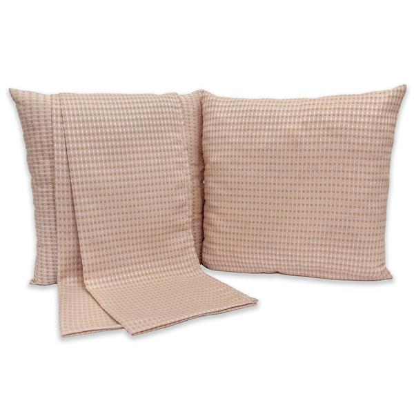 Kit 1 Peseira CASAL + 2 Capas de Almofadas 40cm x 40cm Piquet Favinho - Dryka Enxovais Imagem de Kit 1 Peseira CASAL + 2 Capas de Almofadas 40cm x 40cm Piquet Favinho