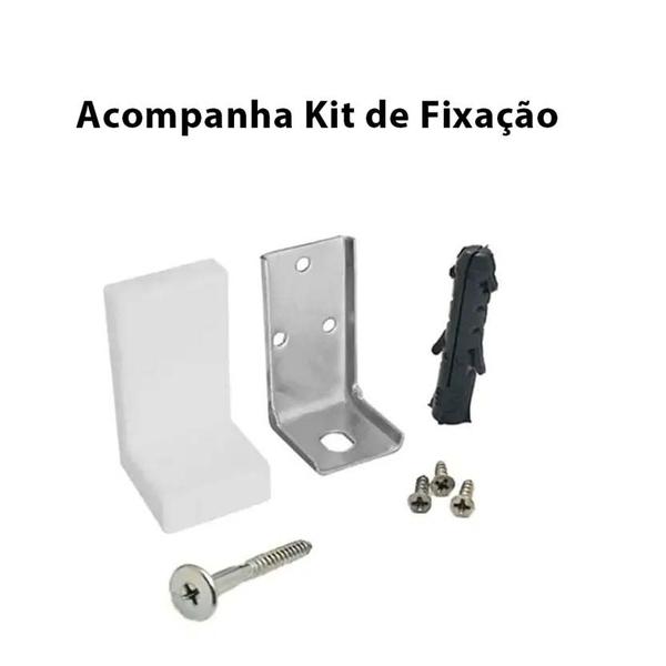 Imagem de Kit 1 Prateleira 60x10cm + 1 Prateleira 120x10cm Decorativa BM e Suporte MDF Verde Oliva - Ahazzo Móveis