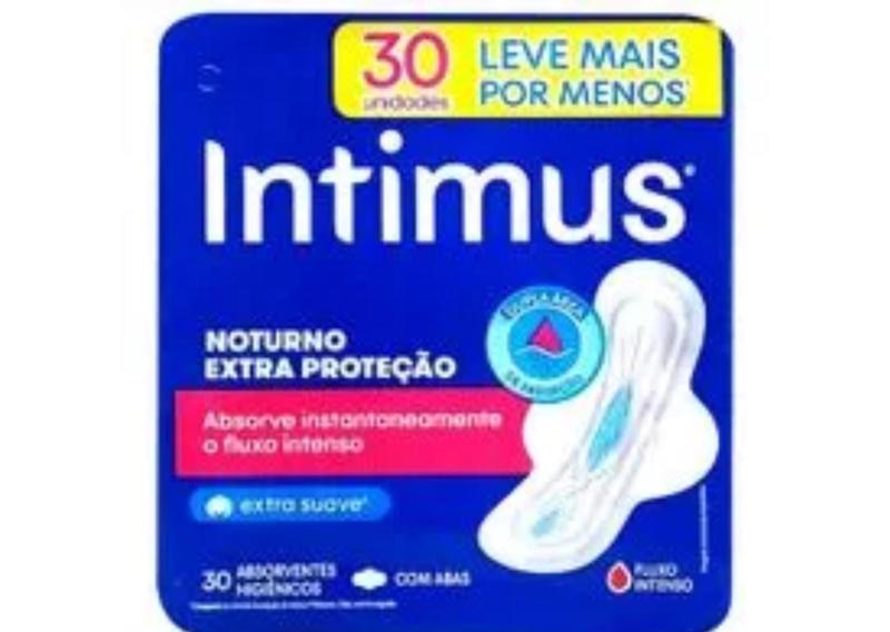 Imagem de Kit 1 protetor diário 80u + 2 absorventes Intimus noturno 30u