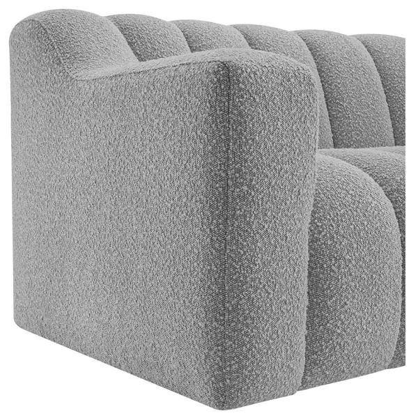 Imagem de Kit 1 Sofá 150cm 1 Poltrona Luxo Recepção Sala Elegance Bouclé