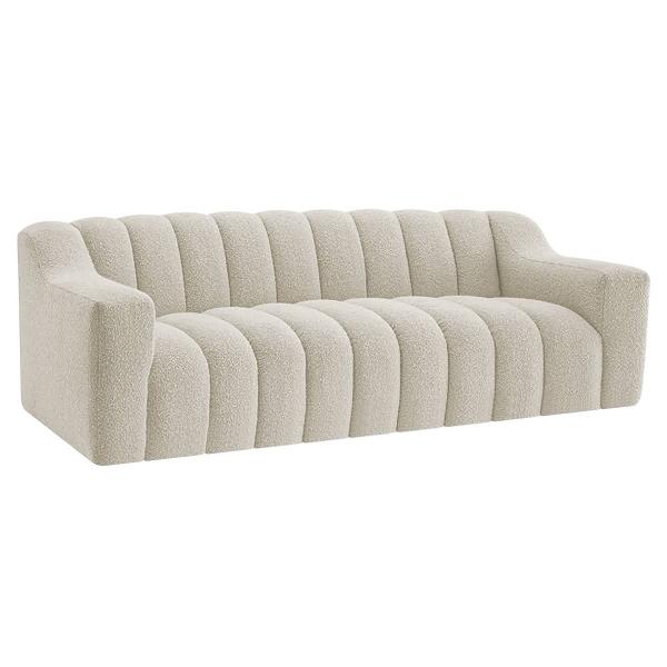 Imagem de Kit 1 Sofá 150cm 1 Poltrona Luxo Recepção Sala Elegance Bouclé