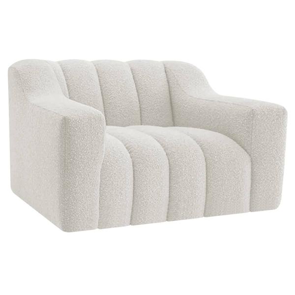 Imagem de Kit 1 Sofá 150cm 2 Poltrona Luxo Recepção Sala Elegance Bouclé