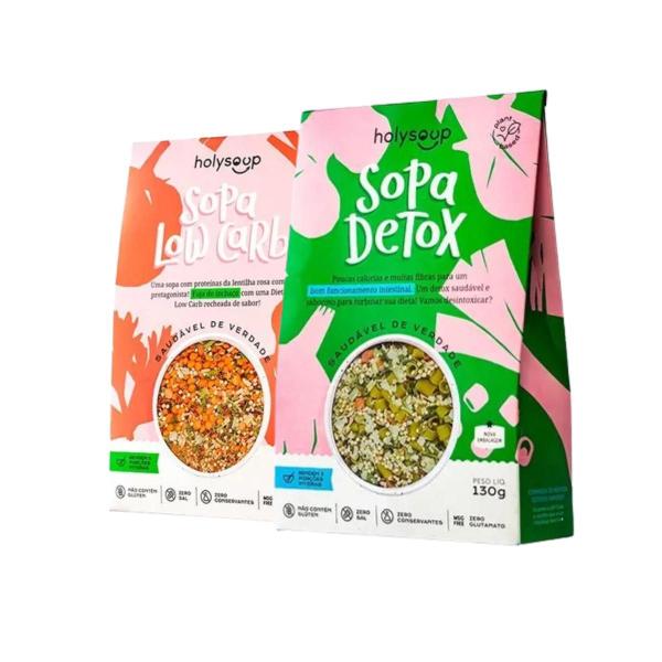 Imagem de Kit 1 Sopa Detox e 1 Sopa Low Carb - HolySoup