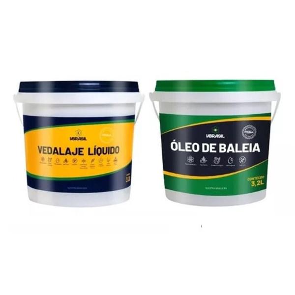 Imagem de Kit 1 Vedalaje Liquido 3,2l + 1 Óleo De Baleia 3,2l Vbrasil