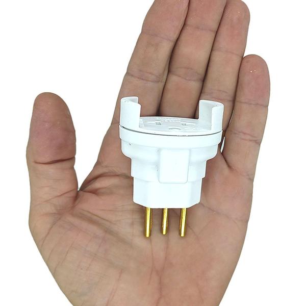 Imagem de Kit 10 Adaptador Tomada Universal do Plug Antigo para o Padrão Brasileiro 10a