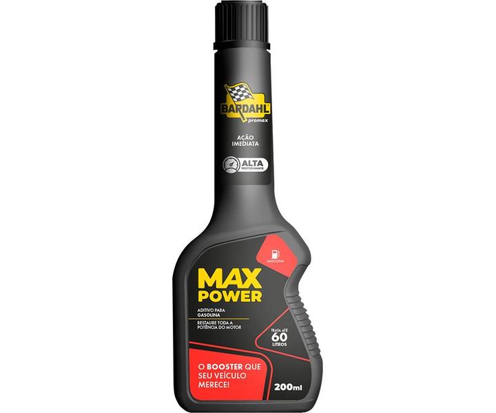 Imagem de Kit 10 Aditivo Combustível Gasolina Bardahl Max Power Octane Booster 200ml