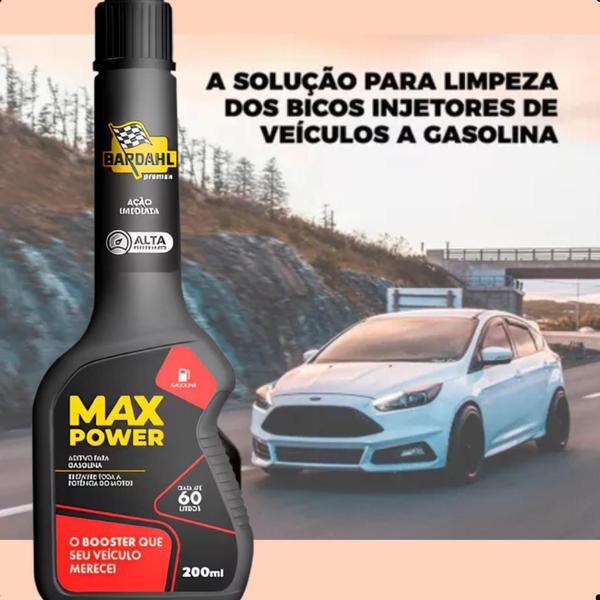 Imagem de Kit 10 Aditivo de Combustível MAX POWER para carros e motos (controle do octanagem e restauração de potência) 200ml-Bardahl