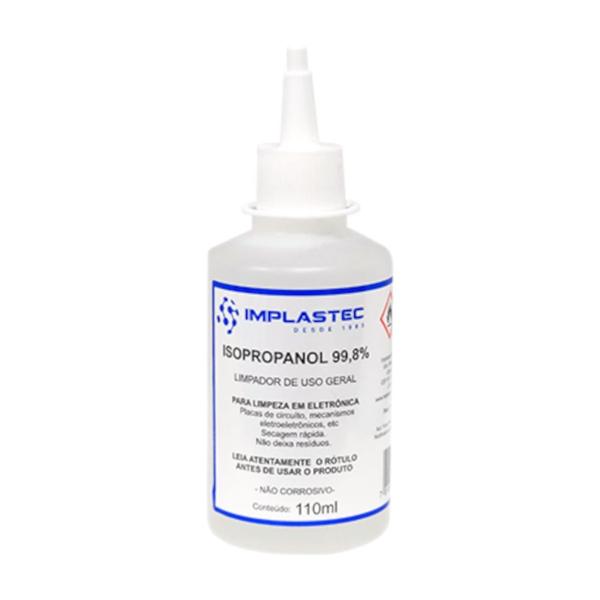 Imagem de Kit 10 Álcool Isopropilico 110ml - 99,8% Isopropanol Limpeza Eletrônica, Placas e Circuitos