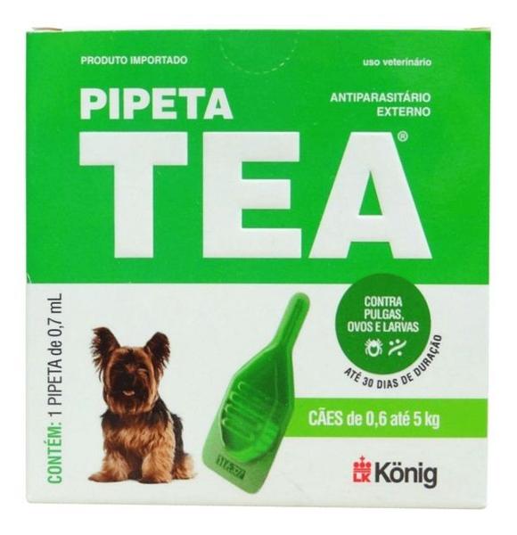 Imagem de Kit 10 Anti Pulgas Pipeta Tea Konig - Cães De 0,6 Kg Á 5kg