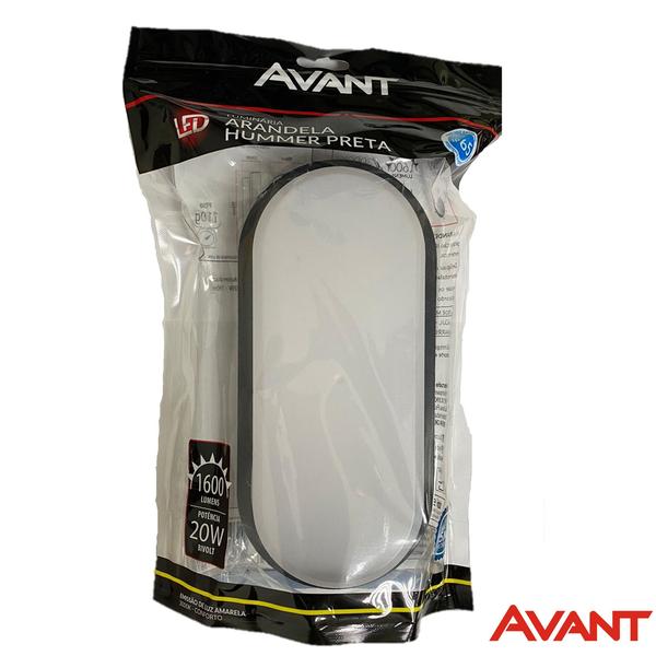 Kit 10 Arandela Tartaruga Led Preta IP65 20w Branco Quente 3000K - Avant Imagem de Kit 10 Arandela Tartaruga Led Preta IP65 20w Branco Quente 3000K