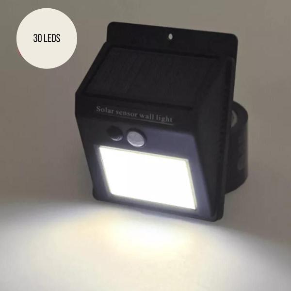 Imagem de Kit 10 Arandelas Balizador Solar Externo Sobrepor 6W 30 Leds