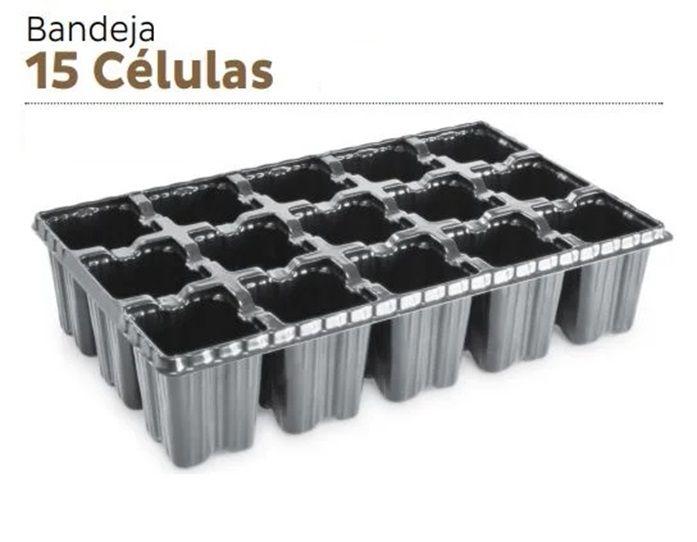 Kit 10 Bandejas Sementeira para produção de Mudas 15 Células - Nutriplan Imagem de Kit 10 Bandejas Sementeira para produção de Mudas 15 Células
