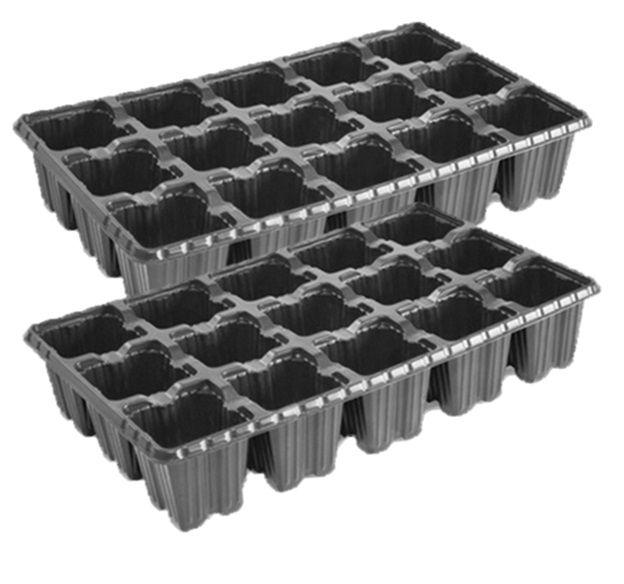 Kit 10 Bandejas Sementeira para produção de Mudas 15 Células - Nutriplan Imagem de Kit 10 Bandejas Sementeira para produção de Mudas 15 Células