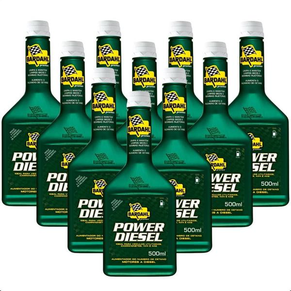 Imagem de Kit 10 Bardahl Power Diesel (12X500 Ml)