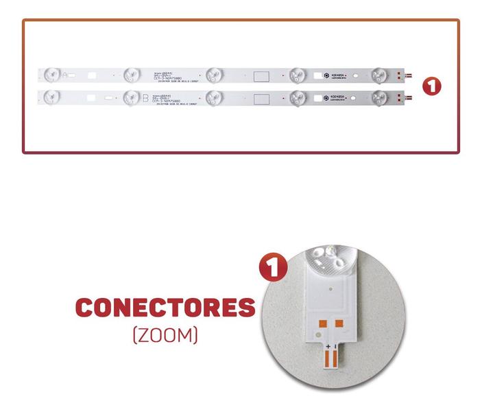 Imagem de Kit 10 Barras De Led Kdl-40r355b Kdl-40r485a Version 38,7cm