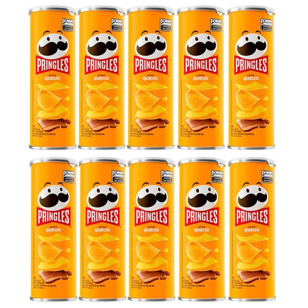 Imagem de Kit 10 Batata Pringles Queijo 109g