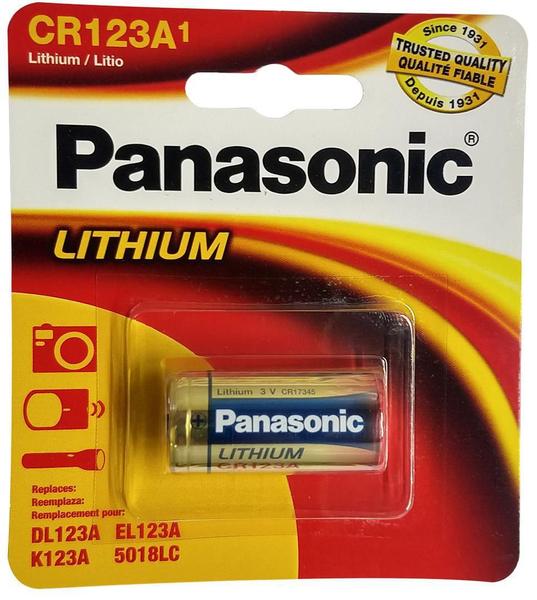 Imagem de Kit 10 Baterias Cr123A 3V Panasonic Lithium