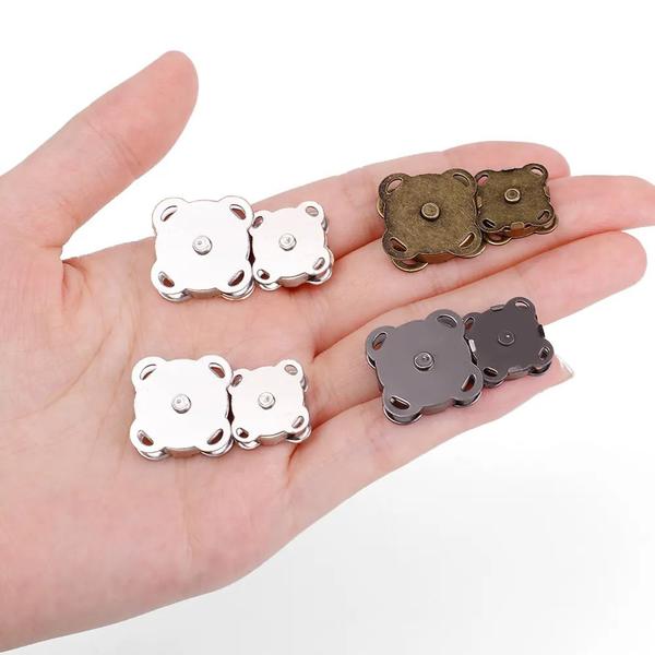 Kit 10 Botões Magnéticos 18mm Fecho Imantado Bronze P/ Costurar imã - Facil Negocio Importadora Imagem de Kit 10 Botões Magnéticos 18mm Fecho Imantado Bronze P/ Costurar imã