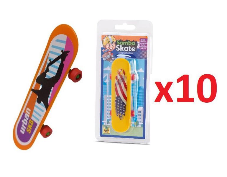 Imagem de Kit 10 Brinquedos Skate de Dedo Esporte Radical Sortido