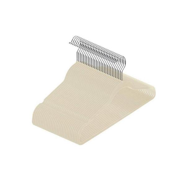 Kit 10 Cabides De Veludo Slim Antideslizante Ultrafinos - Mazzilli Imagem de Kit 10 Cabides De Veludo Slim Antideslizante Ultrafinos