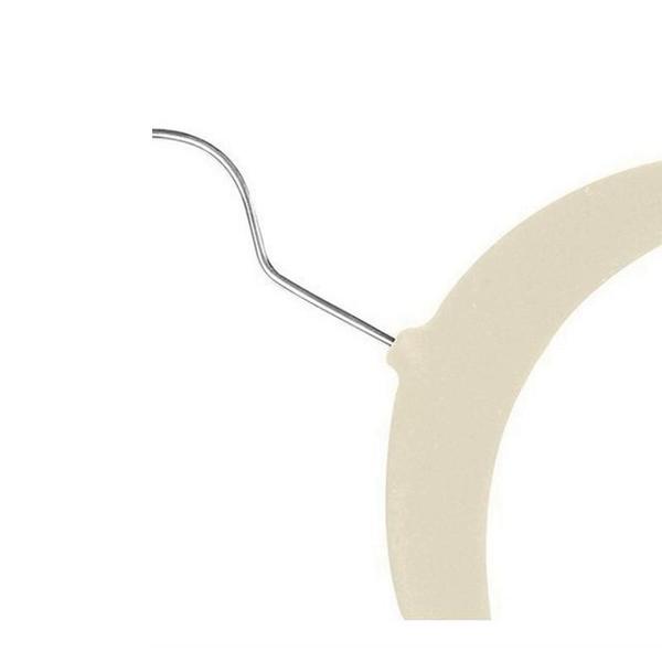 Kit 10 Cabides De Veludo Slim Antideslizante Ultrafinos - Mazzilli Imagem de Kit 10 Cabides De Veludo Slim Antideslizante Ultrafinos