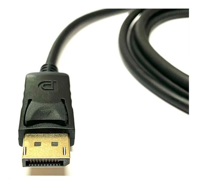 Imagem de Kit 10 Cabo Displayport 1,80m Metros 1080p Nfe Atacado