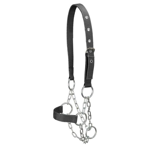 Kit 10 Cabrestos para Bezerro com Corrente SV39026 - Preto - Selaria Vertentes Imagem de Kit 10 Cabrestos para Bezerro com Corrente SV39026 - Preto