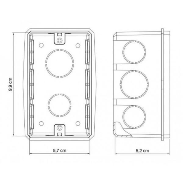 Imagem de Kit 10 caixa de luz embutir 4x2 pvc alvenaria amarela tramontina