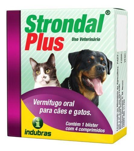 Imagem de Kit 10 Caixas De Strondal Plus C/ 4 Comp - Vermifugo