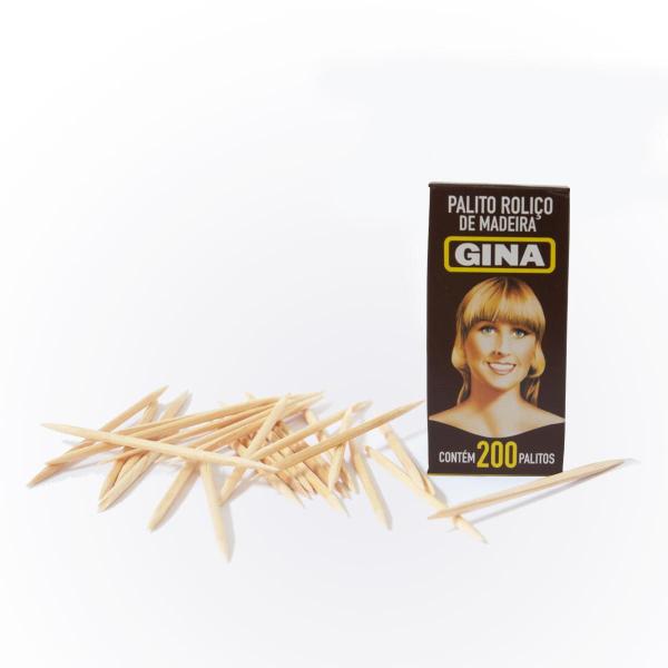 Imagem de Kit 10 caixinhas Palito de Dente de madeira Gina de 200 un