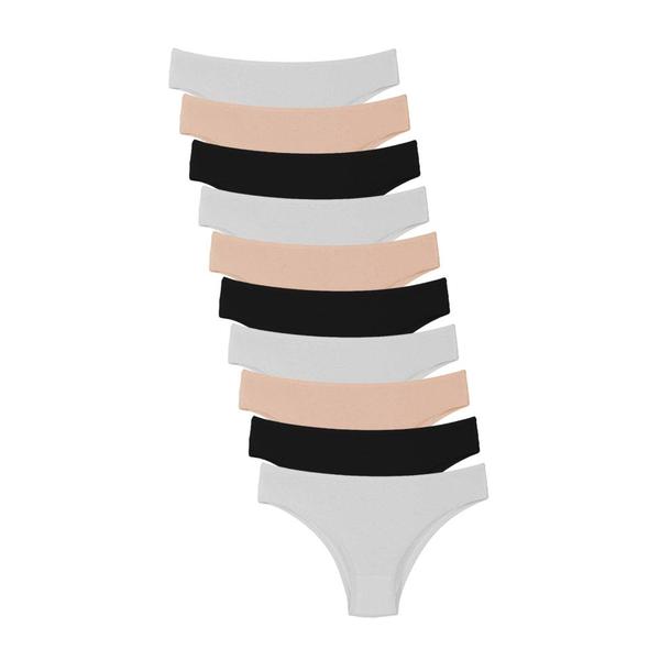 Kit 10 Calcinha de Algodão Sortida Comfort Cotton Feminina A10 - QLC SPORT Kit 10 Calcinha de Algodão Sortida Comfort Cotton Feminina A10 - QLC SPORT
